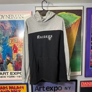Vintage Two Toned Raiders Hoodie - SIZE XL